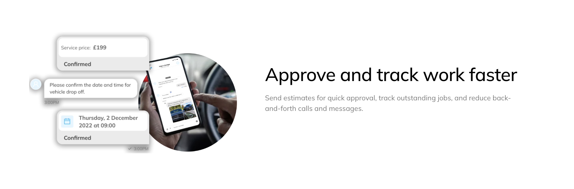 Umoto customer app with in-app chat